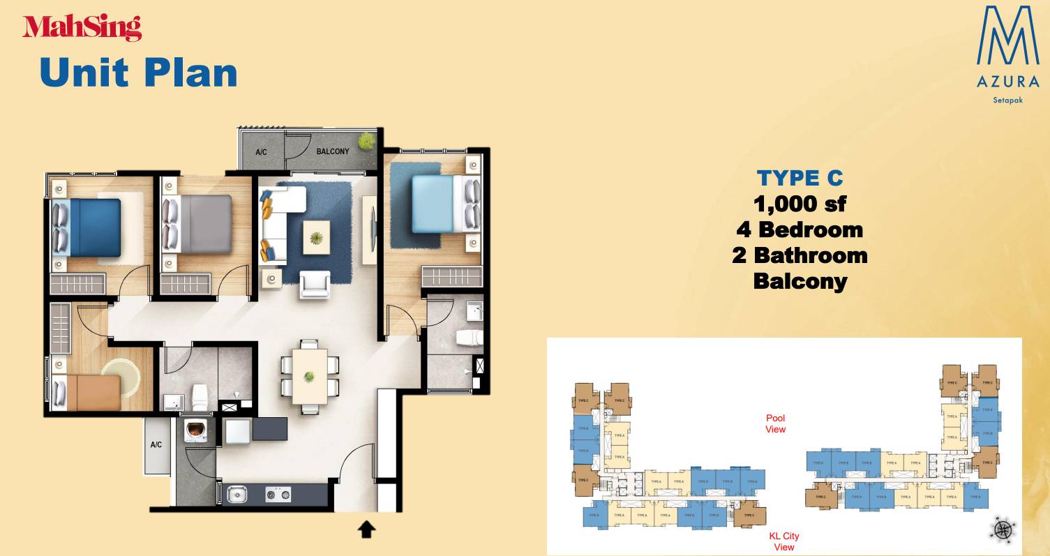 M Azura Setapak Type C