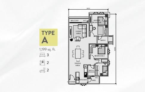 Padang Residence Kota Semarak Type A (1)