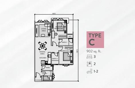 Padang Residence Kota Semarak Type C
