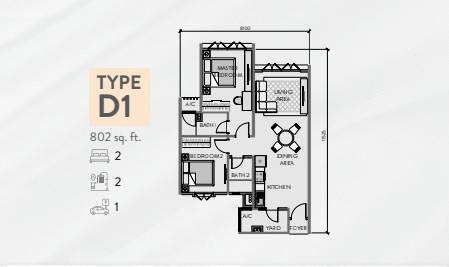 Padang Residence Kota Semarak Type D