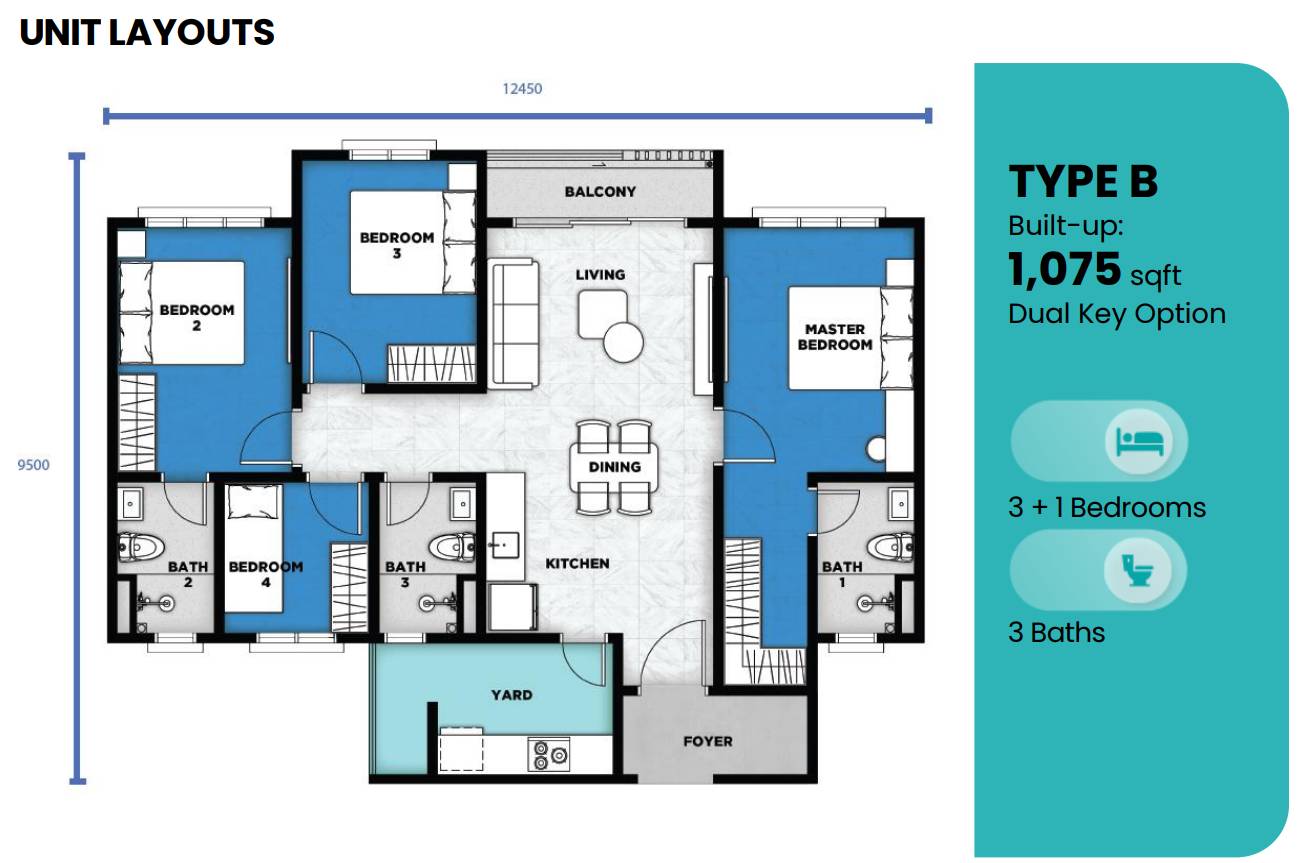 Prestonie Suites EduSphere Cyberjaya Type B